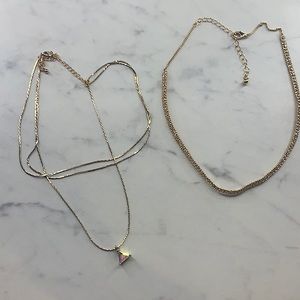2 gold chokers ✨